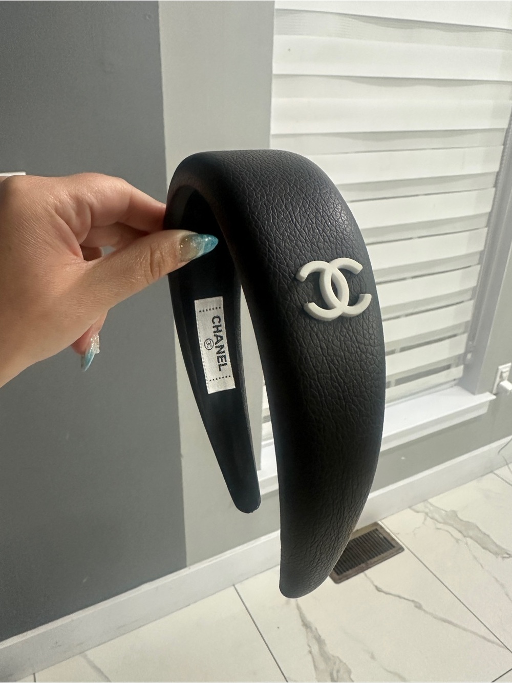 Black Headband with White CC Logo